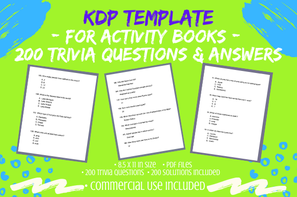 200 Random Trivia Questions Solutions for KDP Books