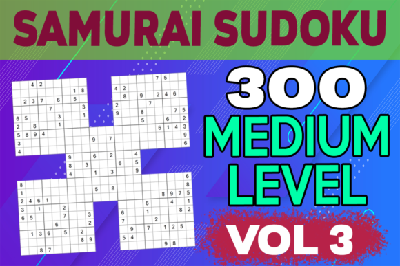 300 Samurai Sudoku Medium Level Vol 3: A Strategic Asset for Low-Content Publishing