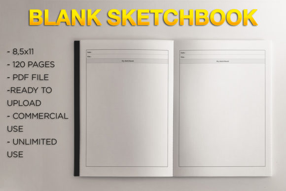 Blank Sketchbook KDP Template: Streamlining Low-Content Publishing