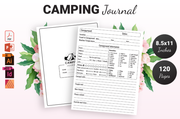 Camping Journal KDP Interior: Ready-to-Publish Template