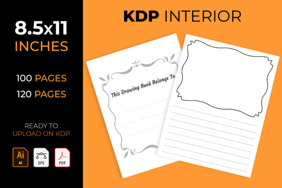 Draw and Write Journal KDP Interior Template