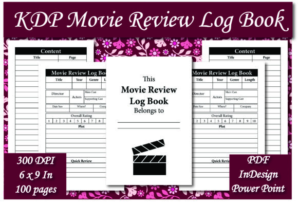 Evaluating the KDP Movie Review Log Book Interior for Self-Publishing