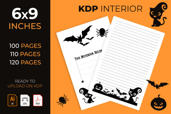 Halloween Lined Journal Interior for KDP: Streamlining Seasonal Publishing