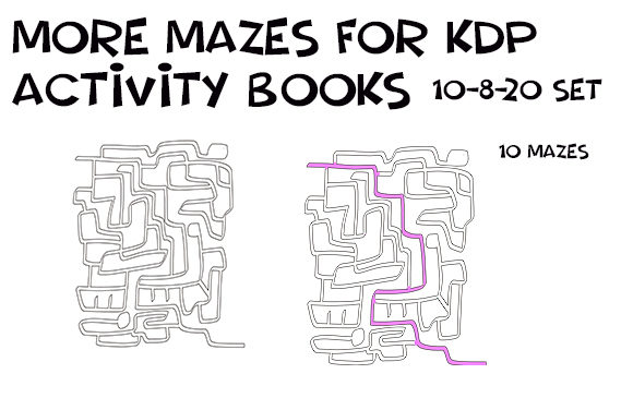 Hand Drawn Mazes - 10-8-20: Practical Applications for KDP and Creative Projects