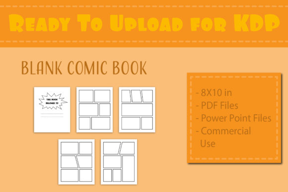 KDP Interior Blank Comic Book 8X10 in: A Strategic Asset for Modern Creators