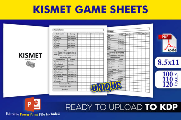 Launch Your KDP Business Faster with a Printable Kismet Game Sheet Interior