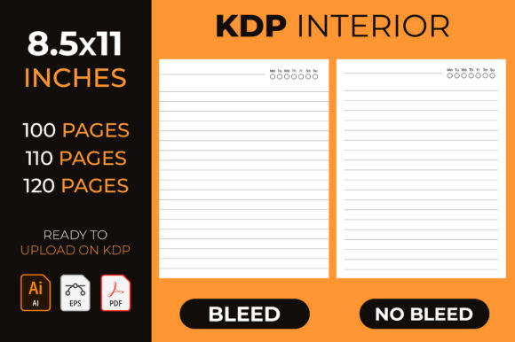 Lined Journal Interior - KDP Interior