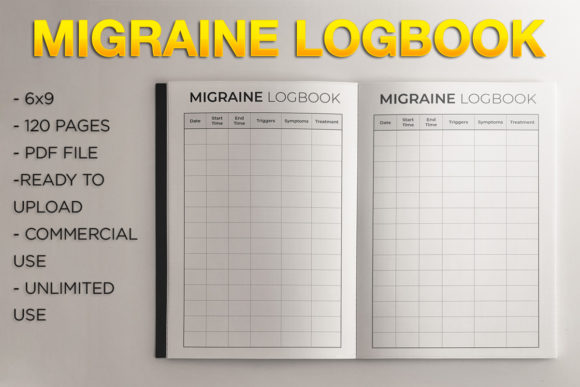 Streamlining KDP Publishing with a No-Bleed Migraine Logbook Template