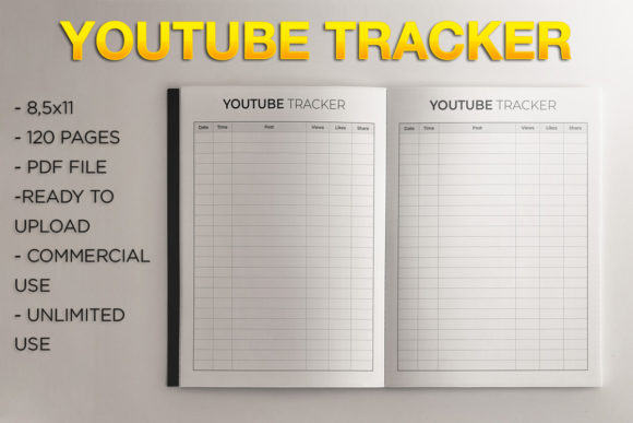 Youtube Tracker L KDP Template: Streamlining Low Content Book Creation
